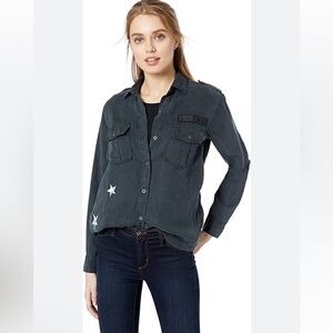 Rails Women's Kato Casual Blazer Shirt Stars Sz XS